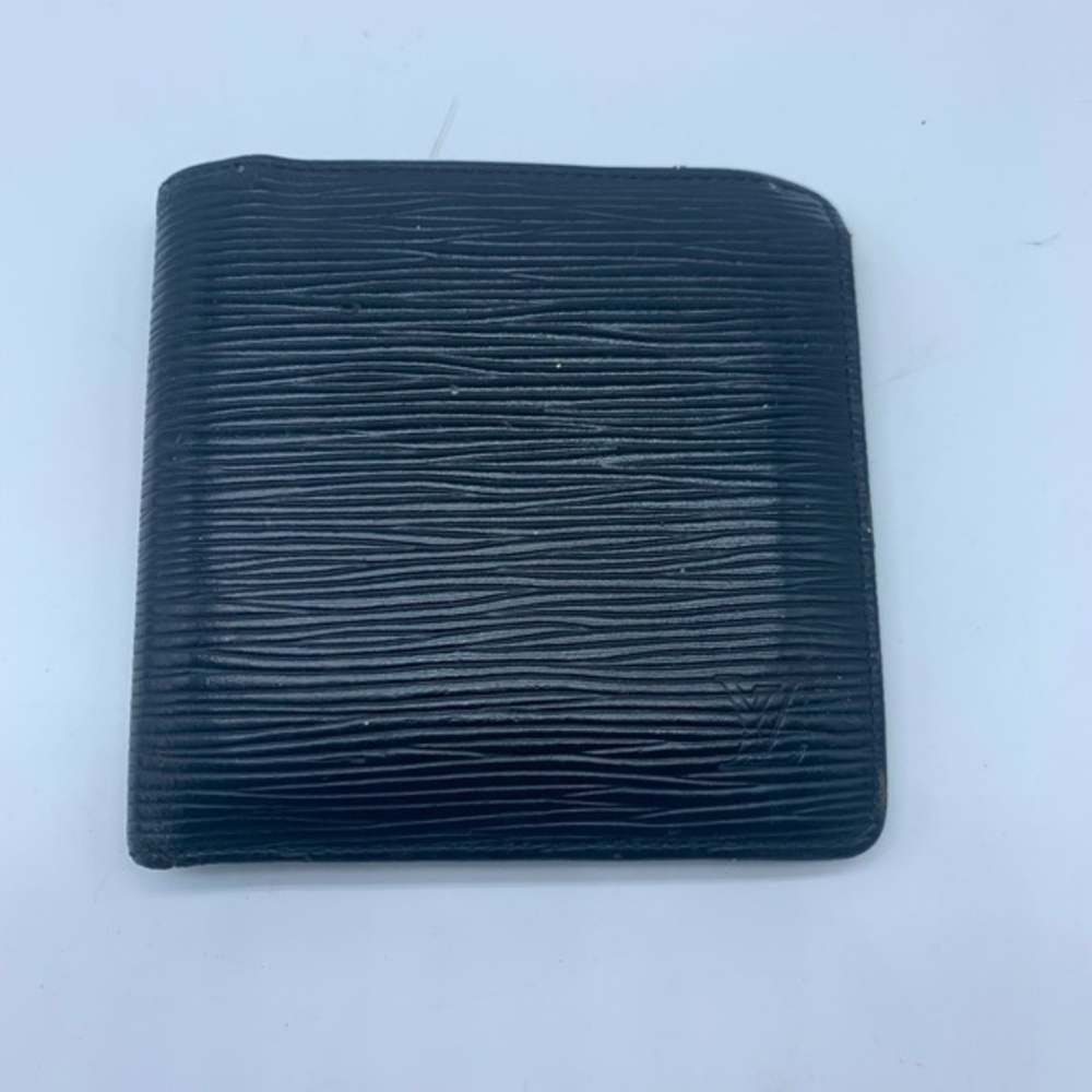 Louis Vuitton Black EPI Leather Wallet Vintage Made in France